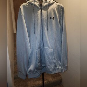 Under Armour Gray Loose Coldgear Zip-Up Hoodie XL